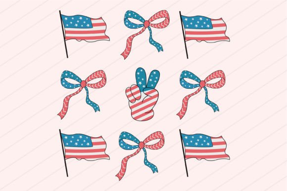 4th of July Coquette Graphics for Crafts