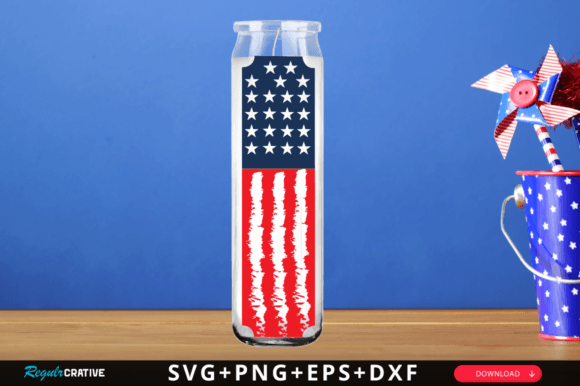 America Flag Svg Design