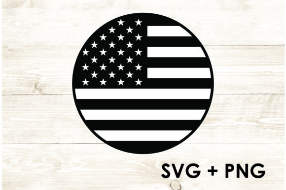 American Flag Circle Graphic for Modern Publishing