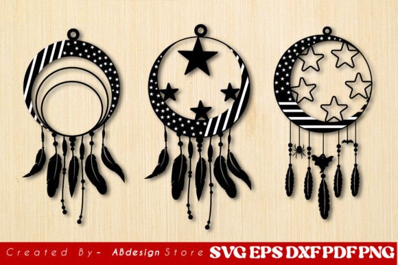 American Flag Earring Design Graphics for Crafts