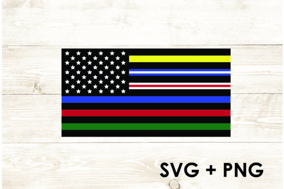 Colored American Flag All Stripes Graphics for Crafts