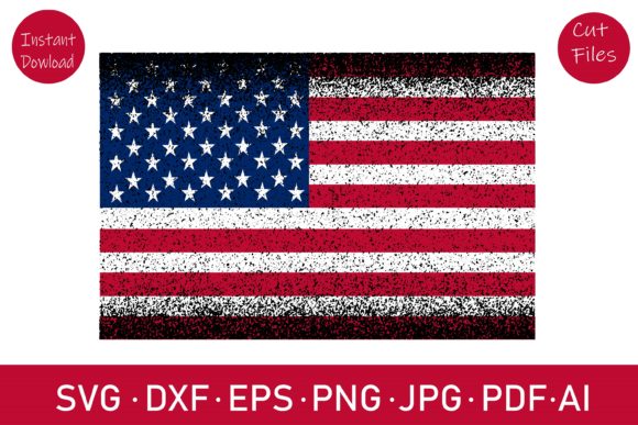 Distressed Flag, American Flag for Local Business Branding