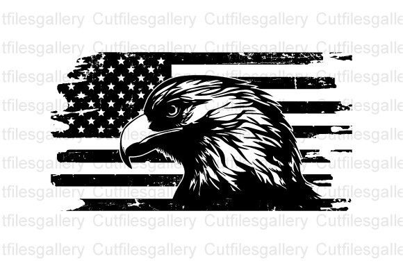 Eagle American Flag SVG for Graphics and Crafts