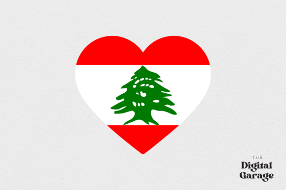 Lebanon Heart Flag SVG PNG Review for Embroidery Projects