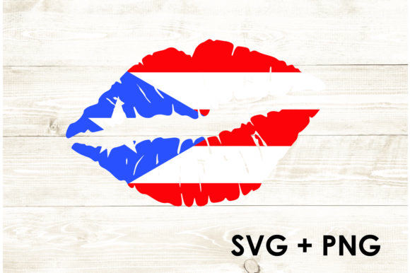 Love Puerto Rico Flag Lips Graphics for Modern Content