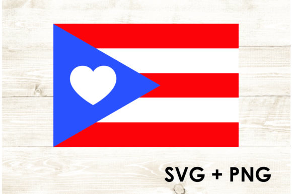 Puerto Rico Flag Graphic for Crafts and Branding