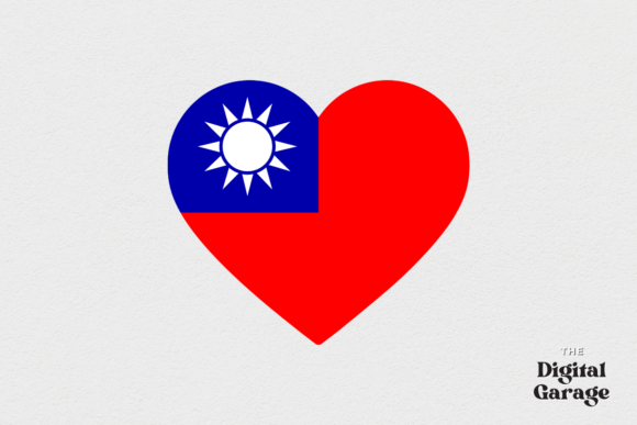 Taiwan Heart Flag SVG PNG Review